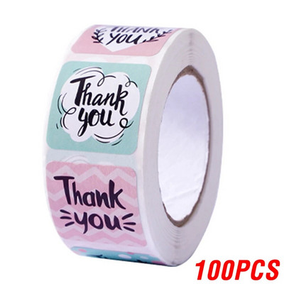 100-500 tk Täname kleebis ümmargune väljalõigete albumi ümbriku pitser Väljalõigete albumi kleebiste festival Sünnipäevapeo kingituste kaunistuste sildid