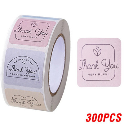 100-500 tk Täname kleebis ümmargune väljalõigete albumi ümbriku pitser Väljalõigete albumi kleebiste festival Sünnipäevapeo kingituste kaunistuste sildid