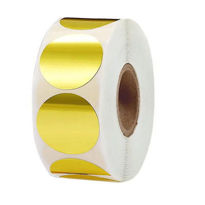 100-500 τεμ. Χρυσό κενό 1 ιντσών Ευχαριστώ Αυτοκόλλητα Στρογγυλά αυτοκόλλητα για συσκευασία δώρου Χειροποίητη ετικέτα σφράγισης Χαρτικά