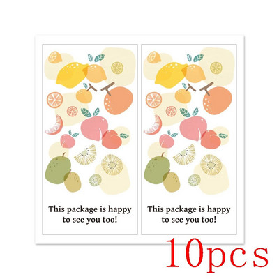 10-50 tk. Tänukleebised "Sellel pakendil on ka hea meel teid näha" Plommid Sildid Kleebised Kingituspakendid Väikeettevõtte sisekujundus