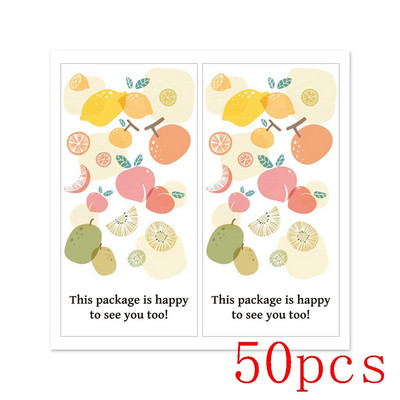 10-50 tk. Tänukleebised "Sellel pakendil on ka hea meel teid näha" Plommid Sildid Kleebised Kingituspakendid Väikeettevõtte sisekujundus