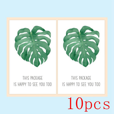 10-50 tk. Tänukleebised "Sellel pakendil on ka hea meel teid näha" Plommid Sildid Kleebised Kingituspakendid Väikeettevõtte sisekujundus