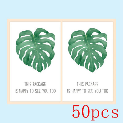 10-50 tk. Tänukleebised "Sellel pakendil on ka hea meel teid näha" Plommid Sildid Kleebised Kingituspakendid Väikeettevõtte sisekujundus