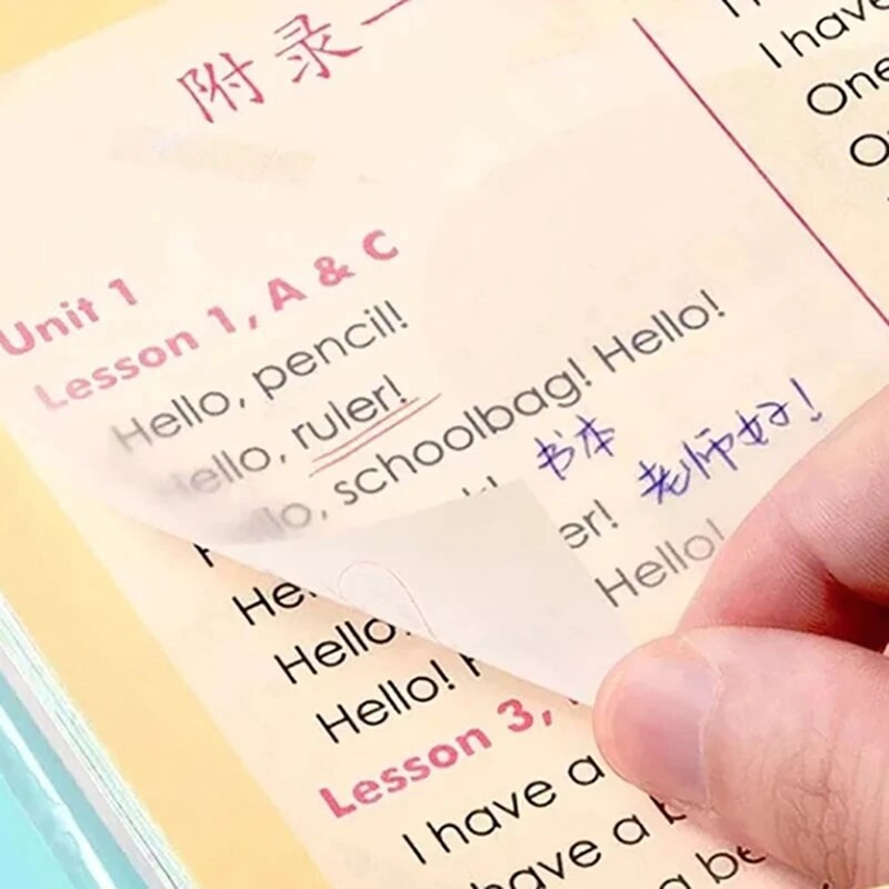 50 loksnes Caurspīdīgas Izliktas Piezīmju bloknoti Piezīmju bloknoti Papeleria žurnāli Skolas kancelejas piederumi Biroja piederumi piezīmju bloki