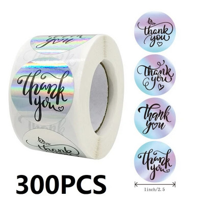 100-500 vnt. Padėkos lipdukai verslui Nauji Merci Pakuotės Riedantys lipdukai Apvalūs Namuose pagaminti lipdukai Pakuotės etiketės