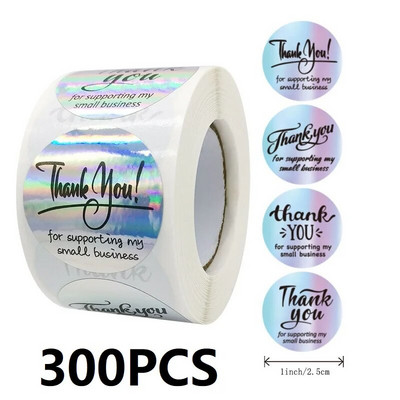 100-500 vnt. Padėkos lipdukai verslui Nauji Merci Pakuotės Riedantys lipdukai Apvalūs Namuose pagaminti lipdukai Pakuotės etiketės