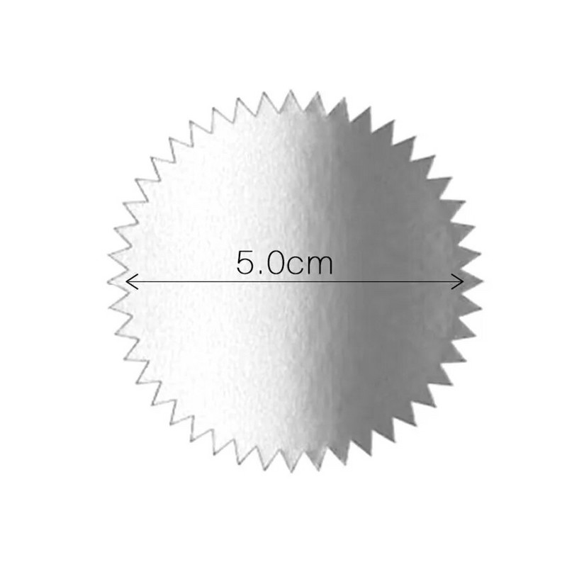 200/500 tk Silver Gold Embosser aitäh Kleebis Kohandage tühja pitsatiga silte Kutsekaardi kingituste pitseerimine Dekoratiivsed kleebised