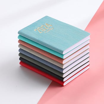 2024 Α7 Mini Pocket Notebook 365 Days Notepad Ημερολόγιο Σημειωματάριο Ημέρα Εβδομάδα Μήνας Σχεδιασμός Γραφείου Σχολική Γραφική ύλη