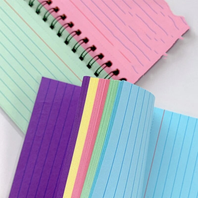 Horizontalios linijos sąsiuvinis, nuplėšiamas ritinys, Cuaderno žurnalo užrašų knygelė Biuro reikmenų dienoraštis Libretas raštinės reikmenys sąsiuviniai