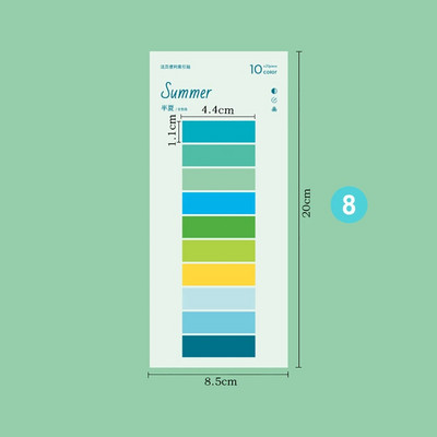 200 φύλλα Πολύχρωμες αυτοκόλλητες σημειώσεις Ευρετήριο Αυτοκόλλητα Προγραμματισμός Υπενθύμιση Υπόμνημα Υπόμνημα Σελιδοδείκτες Σημειωματάρια Σχολικό Γραφείο Χαρτικά