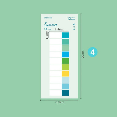 200 φύλλα Πολύχρωμες αυτοκόλλητες σημειώσεις Ευρετήριο Αυτοκόλλητα Προγραμματισμός Υπενθύμιση Υπόμνημα Υπόμνημα Σελιδοδείκτες Σημειωματάρια Σχολικό Γραφείο Χαρτικά