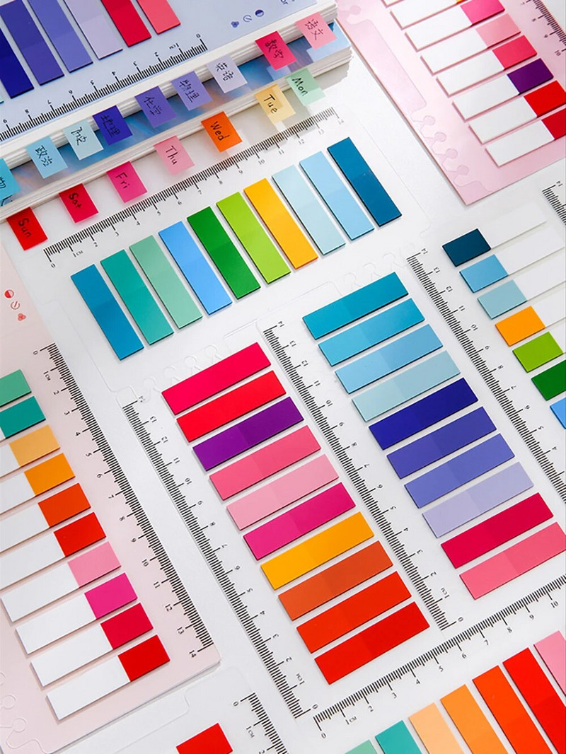 200 φύλλα Πολύχρωμες αυτοκόλλητες σημειώσεις Ευρετήριο Αυτοκόλλητα Προγραμματισμός Υπενθύμιση Υπόμνημα Υπόμνημα Σελιδοδείκτες Σημειωματάρια Σχολικό Γραφείο Χαρτικά