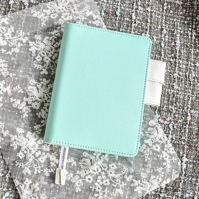 Φρέσκα ζαχαρωτά δερμάτινα A6 PU με χαλαρά φύλλα κάλυμμα για σημειωματάρια χειρός κάλυμμα λογαριασμού ταξιδιού DIY Planner Organizer κέλυφος βιβλίου hobo