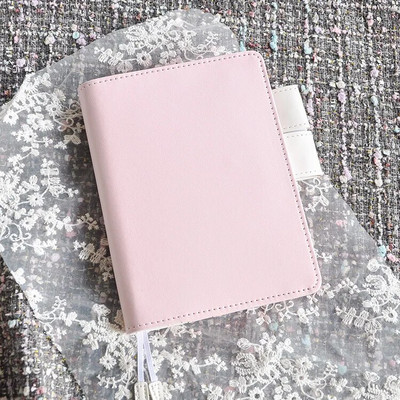 Φρέσκα ζαχαρωτά δερμάτινα A6 PU με χαλαρά φύλλα κάλυμμα για σημειωματάρια χειρός κάλυμμα λογαριασμού ταξιδιού DIY Planner Organizer κέλυφος βιβλίου hobo