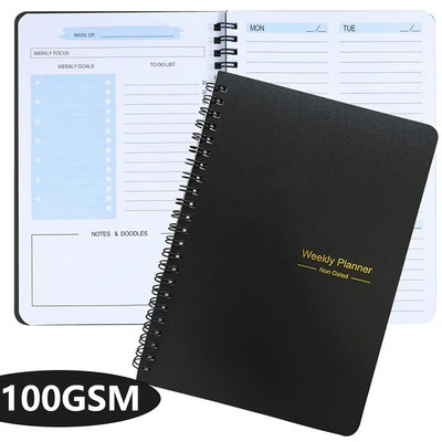 Spiraalköitja märkmikud 52 nädalat nädalaplaanid A5 Päevakava Ajakava korraldaja Ajakiri Kontoritarbed Koolitarbed Kirjatarbed