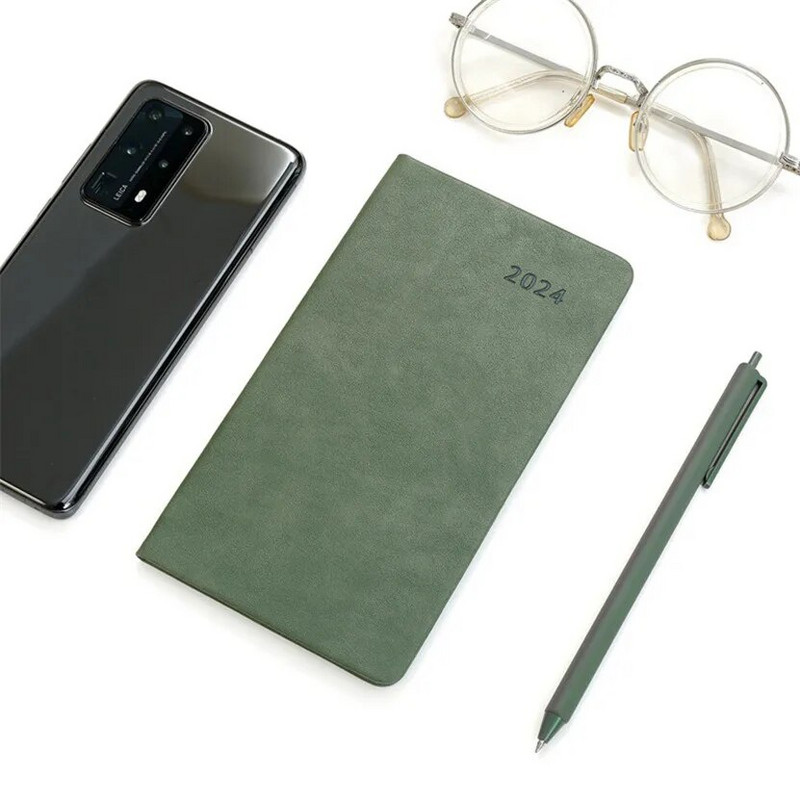 2024. aasta sülearvuti A6 päevakava inglise keeles Kuuplaneerija märkmeraamatud Caderno Escolari märkmik Armas kooligraafik Libreta Planificador