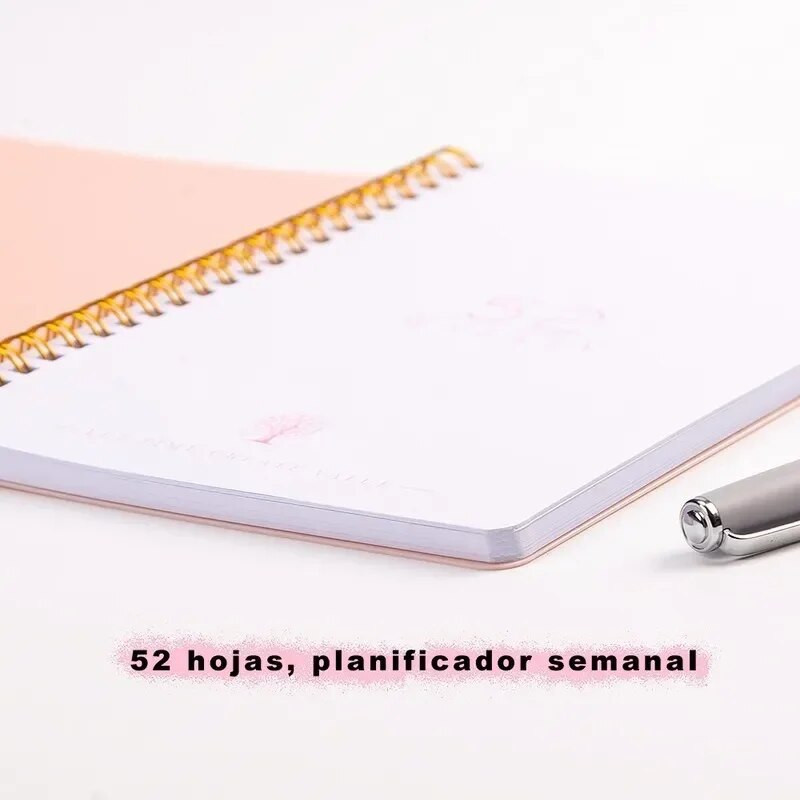 2024 A5 hispaania keel Agenda Notebook Bullet Daily Weekly Journal Ajakava Inglise keele planeerija Kontoritarvete kool