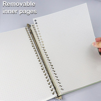 A4/B5/A5 Χαλαρά φύλλα Refill Binder Notebook Blank/Line/Grid/Cornell Αντικαταστάσιμο Μεταλλικό Δαχτυλίδι Γραφείο & Σχολικά Προμήθειες Χαρτικά