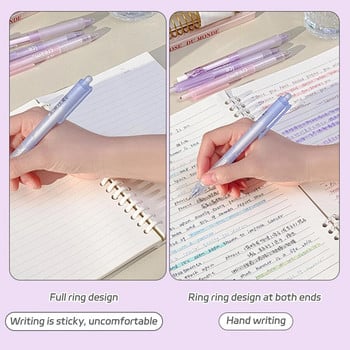 Σημειωματάριο με χαλαρά φύλλα με πέντε τρύπες, αποσπώμενο ντεγκραντέ με χρωματική γραμμή, απλά επιθέματα γραφής Σχολικά είδη γραφείου