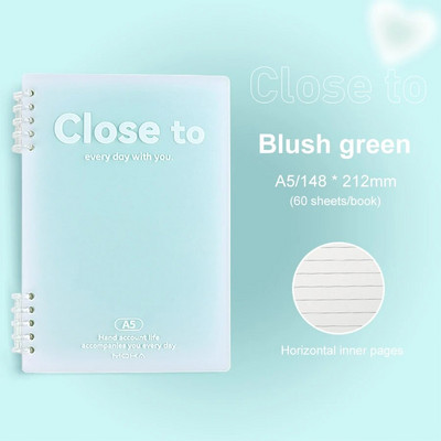 Ins prijenosna bilježnica s pet rupa i odvojivim gradijentom u boji, jednostavni blokovi za pisanje, pribor za učenike, školski uredski pribor