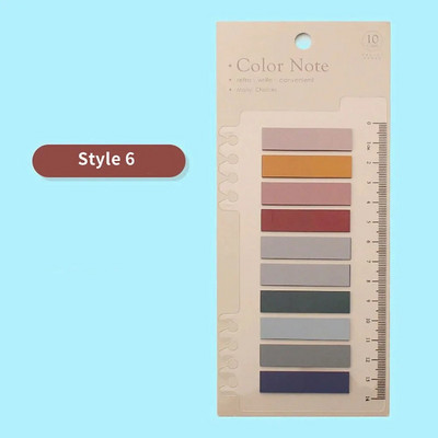 200 lehte/pakk Värvilised kleepuvad märkmed Memoleht Sildid Märkmed Järjehoidjad Märkmik Kool Kontoritarbed