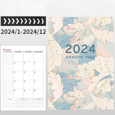 2024 m. kalendoriaus dienotvarkės planuotojas Užrašų knygelė A4 A5 bloknotas dienoraštis Savaitės tikslo įpročių kontrolinis sąrašas 365 dienų tvarkaraščiai Organizatoriaus rašymo bloknotai