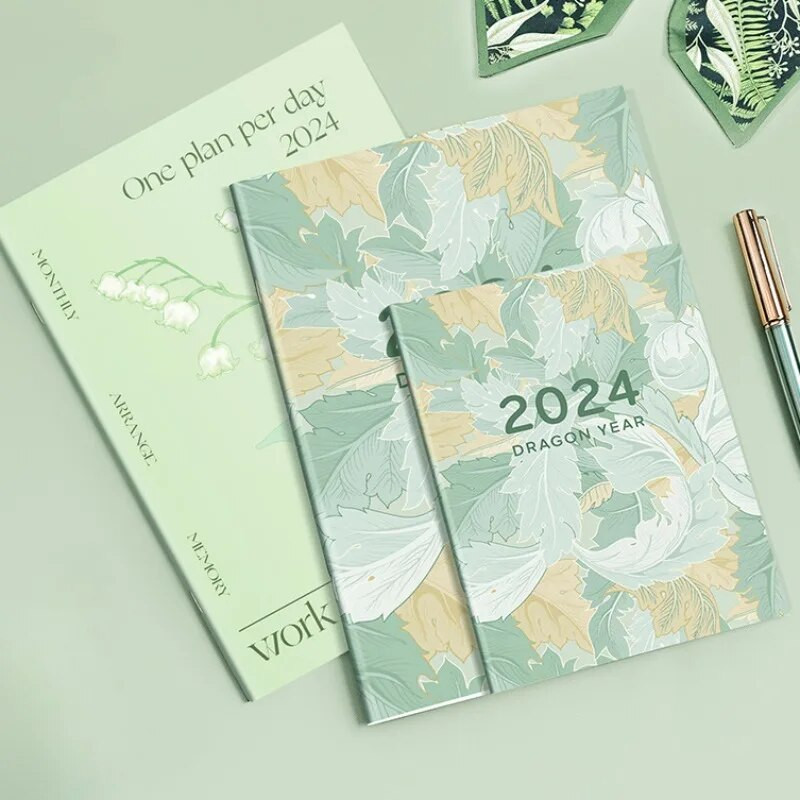 2024 m. kalendoriaus dienotvarkės planuotojas Užrašų knygelė A4 A5 bloknotas dienoraštis Savaitės tikslo įpročių kontrolinis sąrašas 365 dienų tvarkaraščiai Organizatoriaus rašymo bloknotai