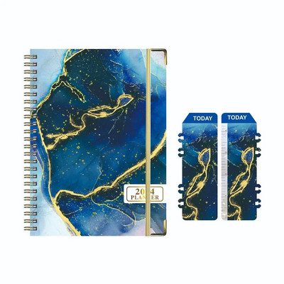 Igapäevane kalendriplaneerija mähismärkmik 2024. Iganädalane igakuine kontori päevakava korraldaja Ajahaldus Isiklike kohtumiste päevik