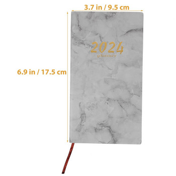 The Notebook 2024 Year Notepad Agenda Marbling Planning Εγχειρίδιο Business Pu Planner Students Practical Writing Portable