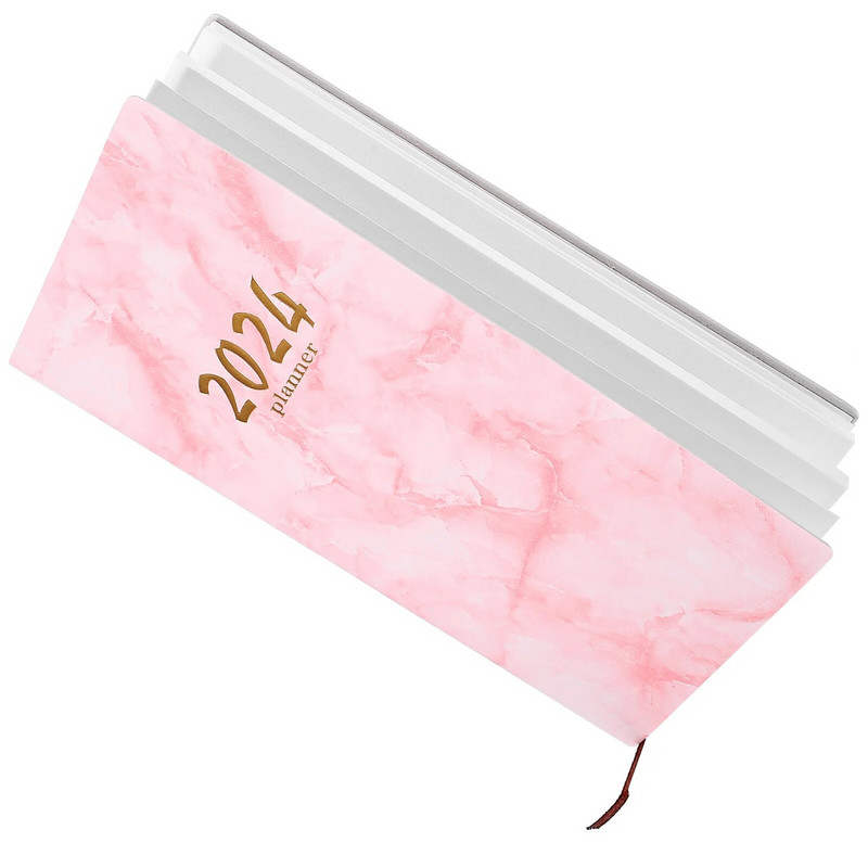 Bilježnica 2024. godina Notepad Dnevni red Marbling Priručnik za planiranje Business Pu Planer Studenti Praktično pisanje Prijenosni