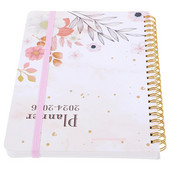 1 Book of Notebook Decorative Printing Coil Notepad Exquisite English Notepad Cash Budget Binder 2024 agenda hispaania Agenda