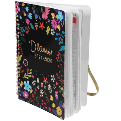1 Book of Notebook Decorative Printing Coil Notepad Exquisite English Notepad Cash Budget Binder 2024 agenda hispaania Agenda