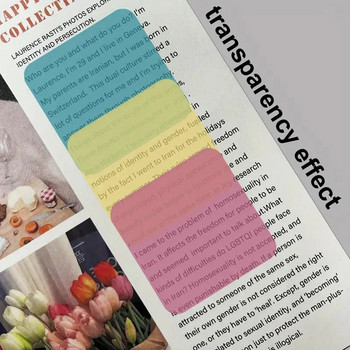 160 φύλλα Χρώματα Διαφανείς κολλώδεις σημειώσεις Αδιάβροχες καρτέλες ευρετηρίου Sticky memo Γραφική ύλη Σχολικά προμήθειες γραφείου