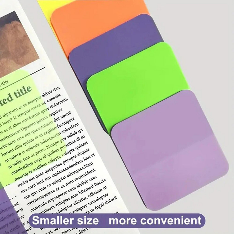 160 lehte Värvid Läbipaistvad kleeppaberid Veekindlad registrikaardid Kleepmemo Kirjatarbed Kooli kontoritarbed