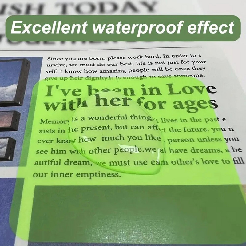 160 lehte Värvid Läbipaistvad kleeppaberid Veekindlad registrikaardid Kleepmemo Kirjatarbed Kooli kontoritarbed