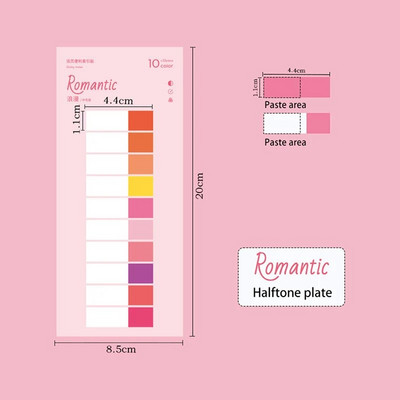 200 lehte värviline PET veekindel kleepmärkmed Registrikaardid Kirjutatavad failikaardid Lipud Lehekülje markerid Sildid Kooli kontoritarbed