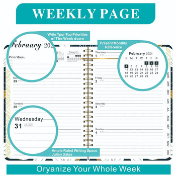2024 A5 Agenda Planner Σημειωματάριο Ημερολόγιο Εβδομαδιαία Μήνας Στόχος Πρόγραμμα Συνήθειας Περιοδικό Τετράδια Σχολικά επιστολόχαρτα Είδη γραφείου