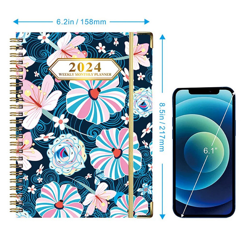 2024 A5 Agenda Planner Σημειωματάριο Ημερολόγιο Εβδομαδιαία Μήνας Στόχος Πρόγραμμα Συνήθειας Περιοδικό Τετράδια Σχολικά επιστολόχαρτα Είδη γραφείου