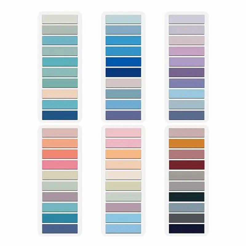 LOLEDE Morandi Έγχρωμο διαφανές αυτοκόλλητο σημείωμα Ευρετήριο καρτέλες Βέλος Σημαίες αυτοκόλλητη σημείωση για Σχεδιασμός σημείων σελίδας Αυτοκόλλητα γραφείου Σχολείο