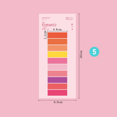 200 lehte Värvilised kleepmärkmed Indeks Kleebised Planeerimine Meeldetuletus Memoleht Järjehoidjad Märkmikud Koolikontori kirjatarbed