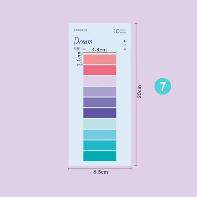 200 lehte Värvilised kleepmärkmed Indeks Kleebised Planeerimine Meeldetuletus Memoleht Järjehoidjad Märkmikud Koolikontori kirjatarbed