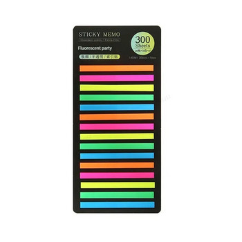 300Sheets/Set Rainbow Color Index Αυτοκόλλητα Σημειώσεις Σημειώσεις σημειωματάριων Σημειώσεις κολλώδεις διαφανείς σελιδοδείκτες PET Σημειωματάριο Σχολικά επιστολόχαρτα δώρα
