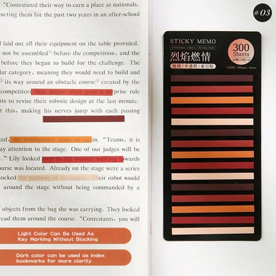 300Sheets/Set Rainbow Color Index Αυτοκόλλητα Σημειώσεις Σημειώσεις σημειωματάριων Σημειώσεις κολλώδεις διαφανείς σελιδοδείκτες PET Σημειωματάριο Σχολικά επιστολόχαρτα δώρα