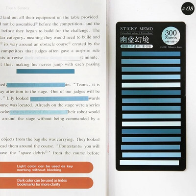 300Sheets/Set Rainbow Color Index Αυτοκόλλητα Σημειώσεις Σημειώσεις σημειωματάριων Σημειώσεις κολλώδεις διαφανείς σελιδοδείκτες PET Σημειωματάριο Σχολικά επιστολόχαρτα δώρα