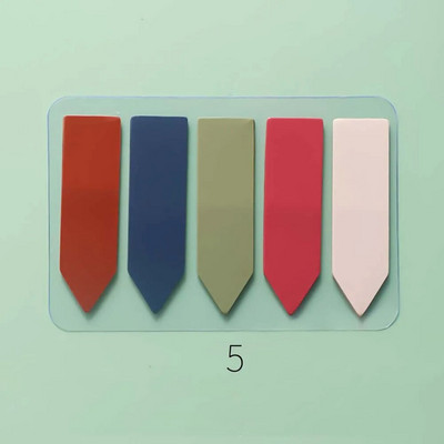 100Φύλλο/παρτίδα Morandi Υπόμνημα Ευρετήριο Καρτέλες PET Βέλος Σημαίες κολλώδους σημείωσης για Αυτοκόλλητα σχεδιασμού σήμανσης σελίδας Αυτοκόλλητα γραφείου Σχολική γραφική ύλη