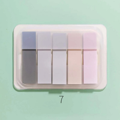 100Φύλλο/παρτίδα Morandi Υπόμνημα Ευρετήριο Καρτέλες PET Βέλος Σημαίες κολλώδους σημείωσης για Αυτοκόλλητα σχεδιασμού σήμανσης σελίδας Αυτοκόλλητα γραφείου Σχολική γραφική ύλη