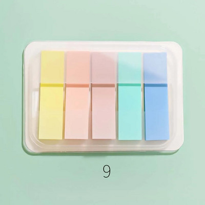 100Φύλλο/παρτίδα Morandi Υπόμνημα Ευρετήριο Καρτέλες PET Βέλος Σημαίες κολλώδους σημείωσης για Αυτοκόλλητα σχεδιασμού σήμανσης σελίδας Αυτοκόλλητα γραφείου Σχολική γραφική ύλη