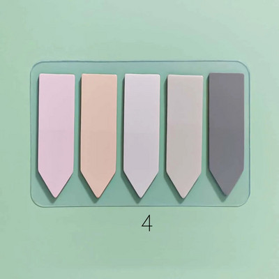 100Φύλλο/παρτίδα Morandi Υπόμνημα Ευρετήριο Καρτέλες PET Βέλος Σημαίες κολλώδους σημείωσης για Αυτοκόλλητα σχεδιασμού σήμανσης σελίδας Αυτοκόλλητα γραφείου Σχολική γραφική ύλη