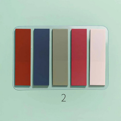 100Φύλλο/παρτίδα Morandi Υπόμνημα Ευρετήριο Καρτέλες PET Βέλος Σημαίες κολλώδους σημείωσης για Αυτοκόλλητα σχεδιασμού σήμανσης σελίδας Αυτοκόλλητα γραφείου Σχολική γραφική ύλη