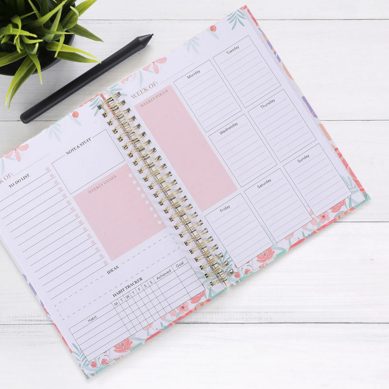 Household Planner 2024 Ημερήσια Εβδομάδα Σχεδιασμός Ατζέντα Σημειωματάριου Ημερολογίου Σχεδιασμένος Ακαδημαϊκός Σχεδιαστής Organizer Αναλώσιμα γραφείου